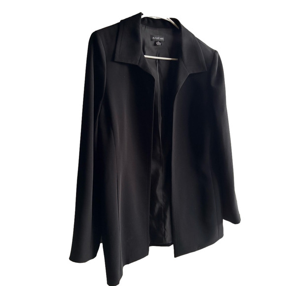 August Max stylish long open front blazer 2 pockets, fully lined - Picture 6 of 7